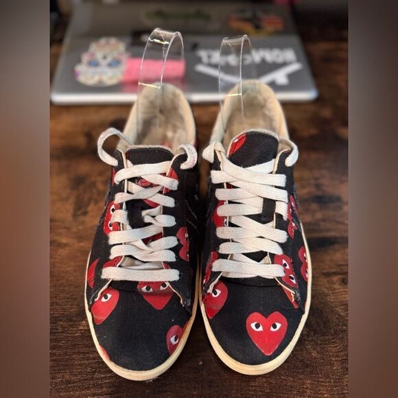 Converse‎ x Play Comme Des Garcons CDG Pro Low Hearts size 6.5 w/5m - Picture 7 of 11